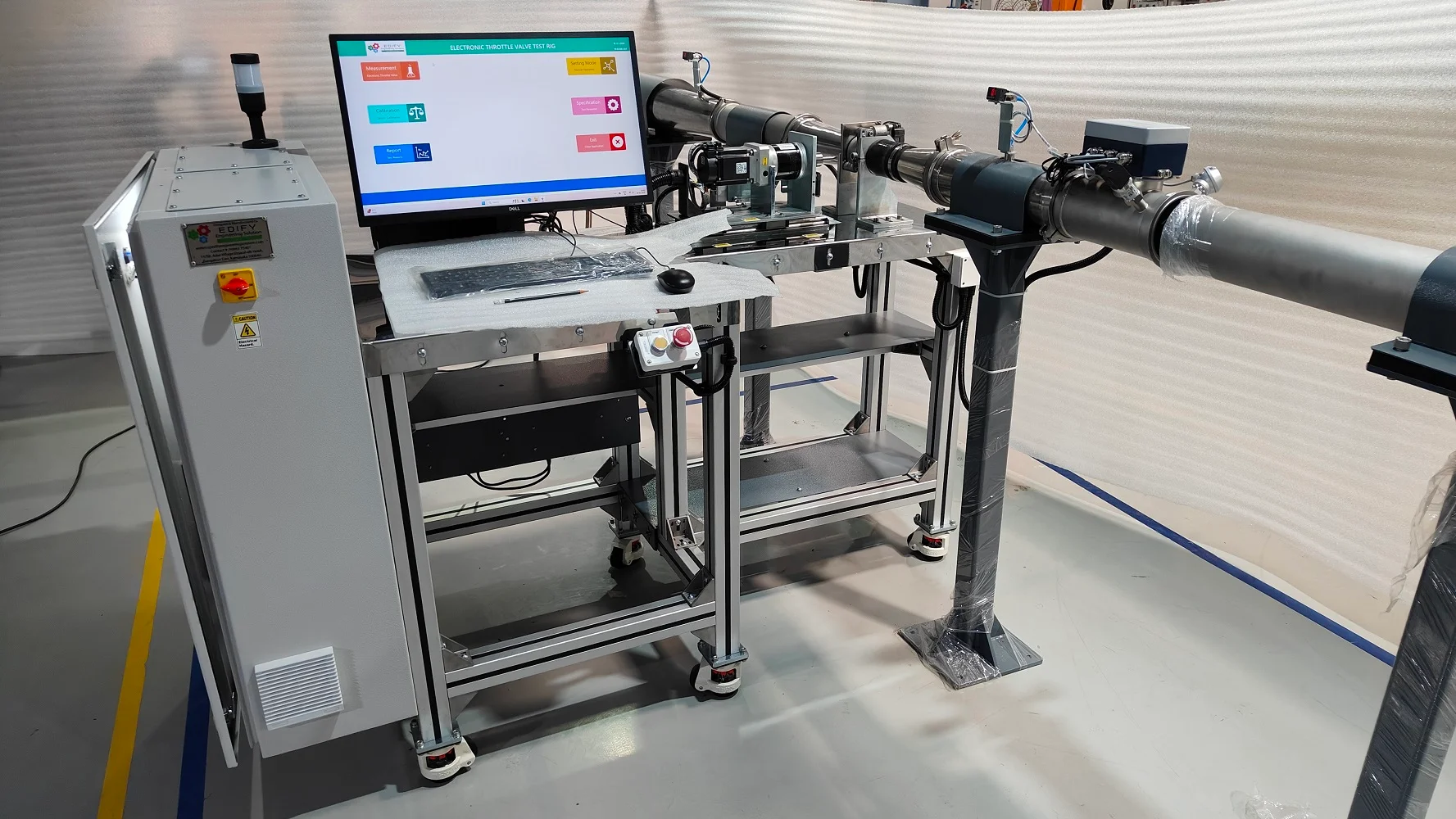 An Image of ETV Air Flow Measurement Test Rig